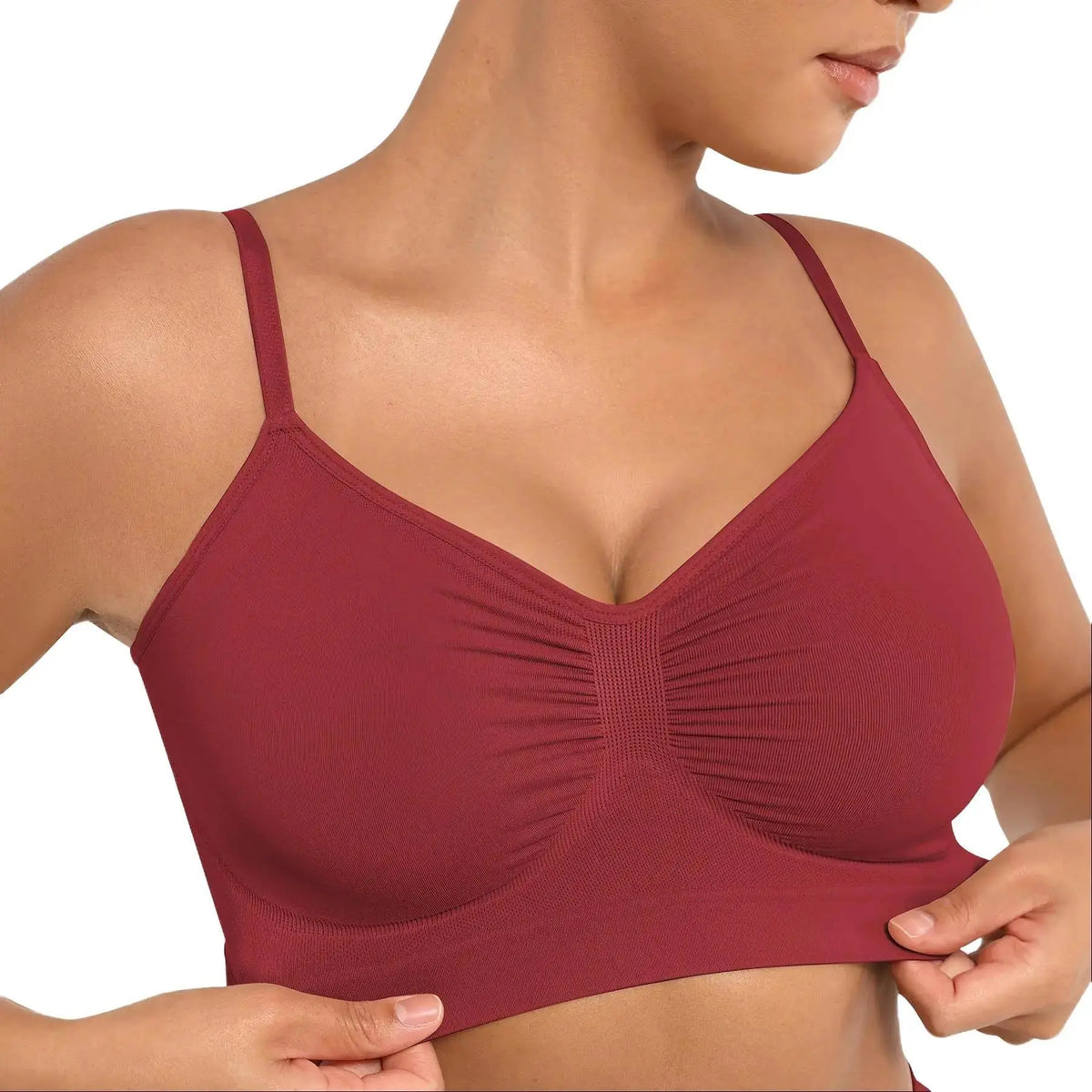Feelingirl Women'S Wireless Bra Comfort Bralettes No Underwire Unlined Cami Bra Seamless Tshirt Bras Sports Bra Bralette Basic Comfortable Fit Womenswear Everyday up to 44DD Mother’S Day #Summervibes Summervibes