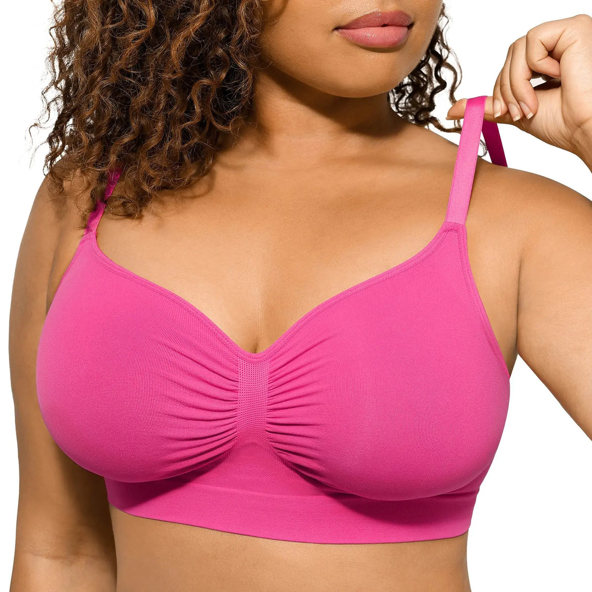 Feelingirl Women'S Wireless Bra Comfort Bralettes No Underwire Unlined Cami Bra Seamless Tshirt Bras Sports Bra Bralette Basic Comfortable Fit Womenswear Everyday up to 44DD Mother’S Day #Summervibes Summervibes