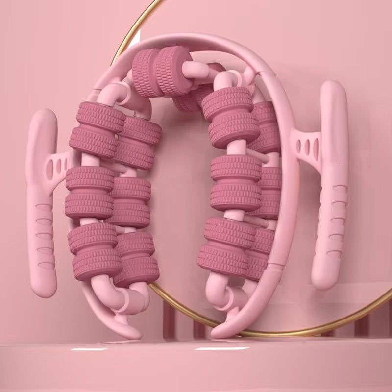 Newest 28 Wheel Annular Leg Clamp Massager Relax Massager Anti-Cellulite Massager Body Slimming Roller Massage for Body