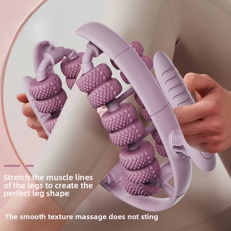 Newest 28 Wheel Annular Leg Clamp Massager Relax Massager Anti-Cellulite Massager Body Slimming Roller Massage for Body