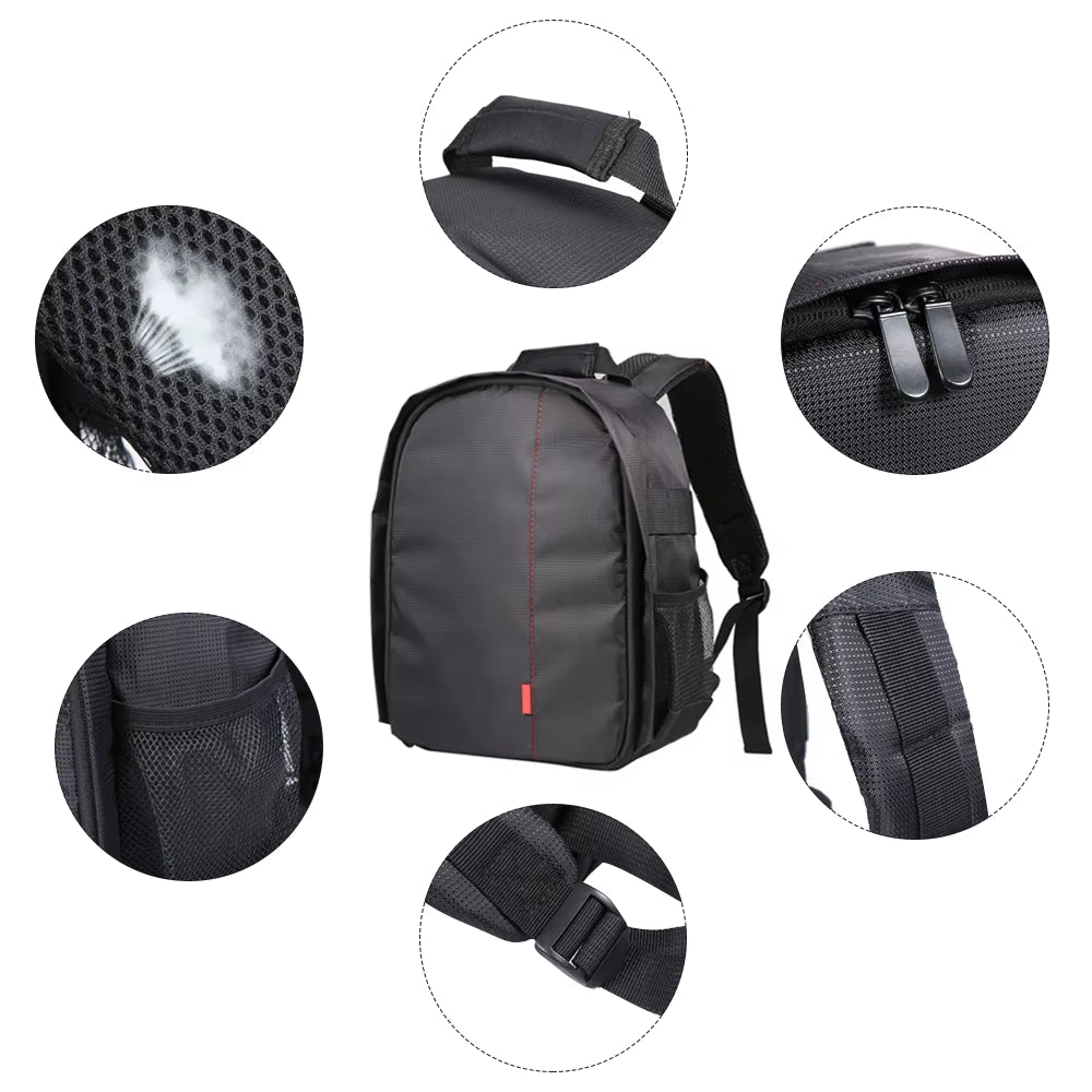 Outdoor Small DSLR Digital Camera Video Backpack Water-Resistant Multi-Functional Breathable Camera Bags