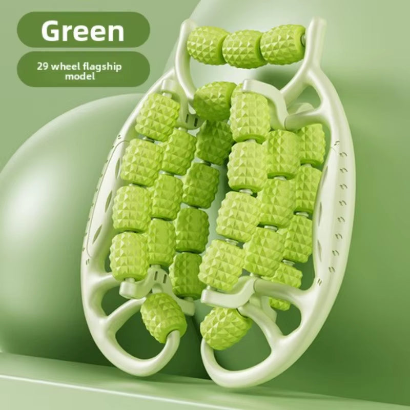 Newest 28 Wheel Annular Leg Clamp Massager Relax Massager Anti-Cellulite Massager Body Slimming Roller Massage for Body