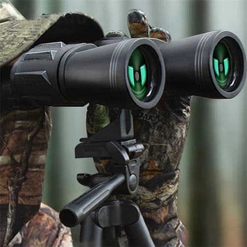 50000M German Military 20X50 Zoom HD Bak4-Prism Powerful Binoculars Long Range Professional Telescope for Outdoor Camping Travel