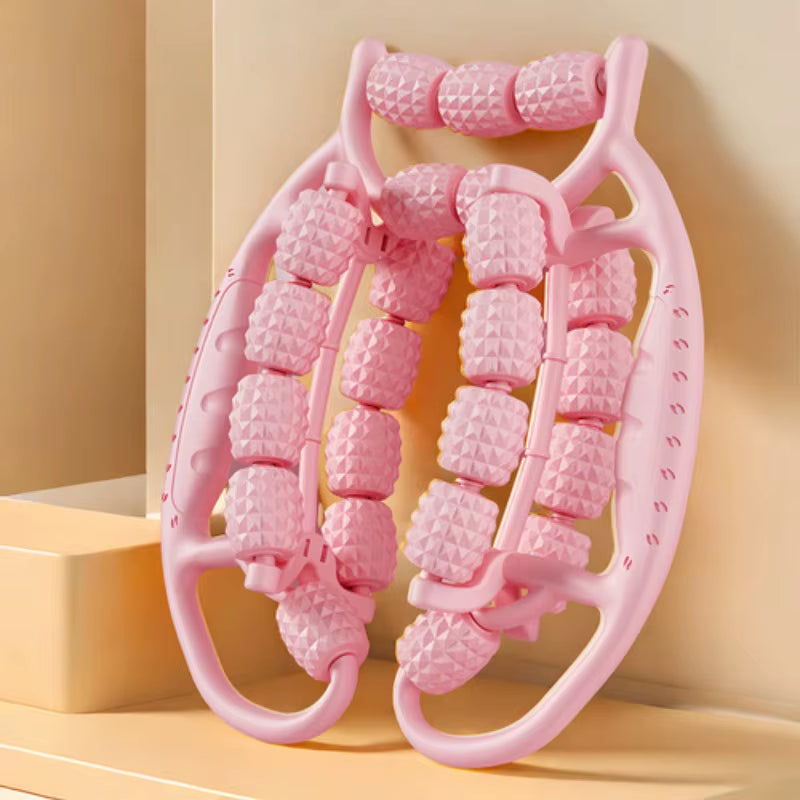 Newest 28 Wheel Annular Leg Clamp Massager Relax Massager Anti-Cellulite Massager Body Slimming Roller Massage for Body