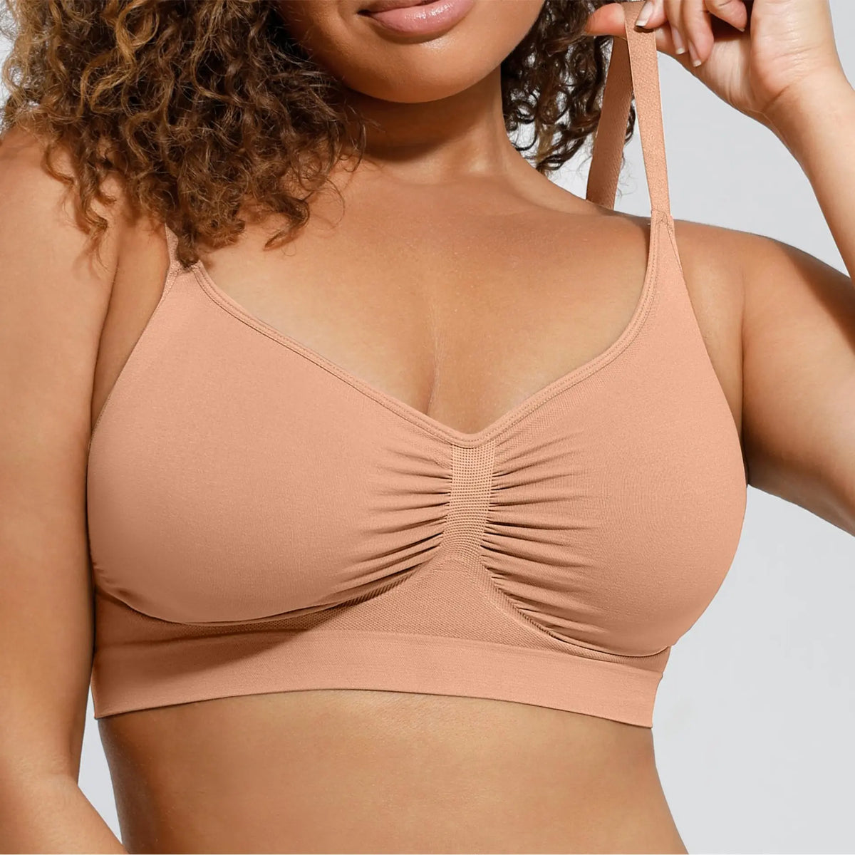 Feelingirl Women'S Wireless Bra Comfort Bralettes No Underwire Unlined Cami Bra Seamless Tshirt Bras Sports Bra Bralette Basic Comfortable Fit Womenswear Everyday up to 44DD Mother’S Day #Summervibes Summervibes