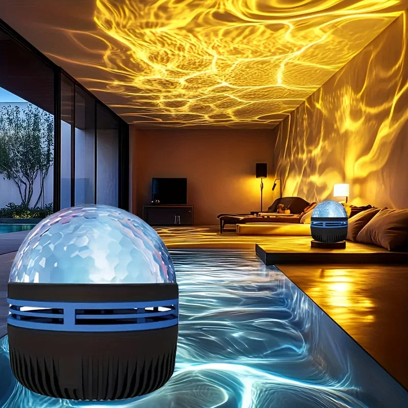 Projecteur d'effets de vagues d'eau alimenté par USB