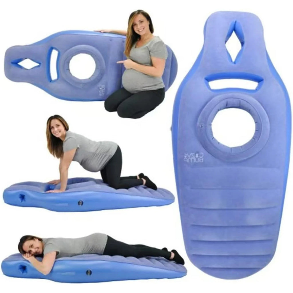 Inflatable Full Body Pregnancy Pillow, Maternity Airbed with Belly Hole for Comfort, Prone Sleeping Support for Pregnant Women