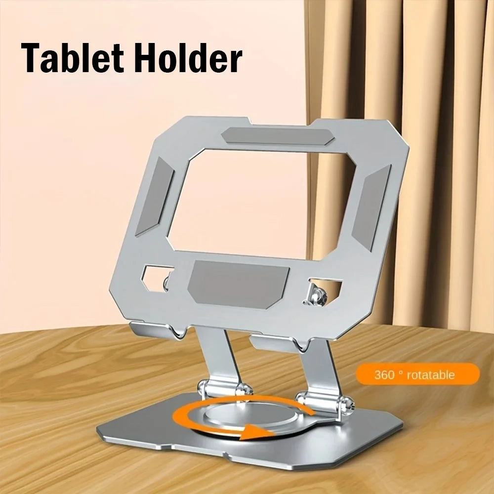Support de tablette rotatif à 60°, réglable et pliable, compatible avec 4 tablettes