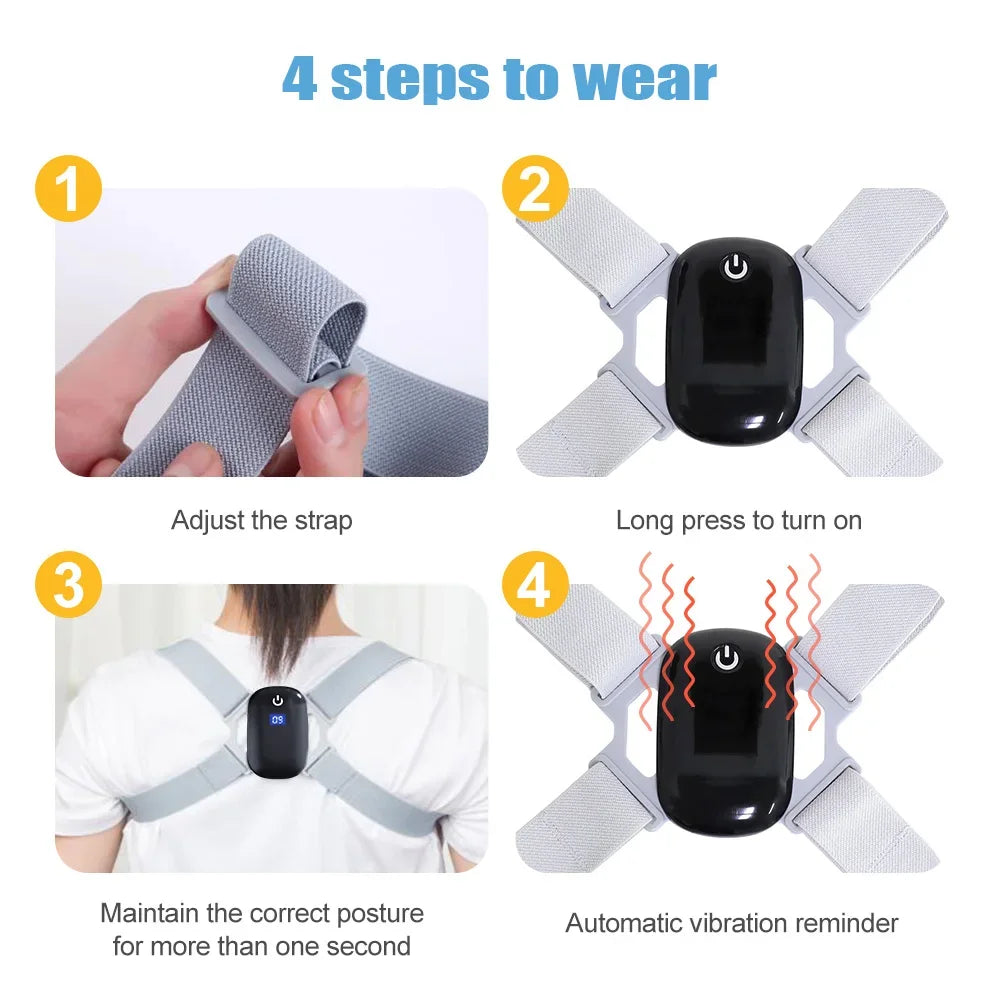 Correction intelligente ceinture capteur orthèse rappel Invisible adulte et enfant Posture assise bossu dos correcteur de Posture intelligent