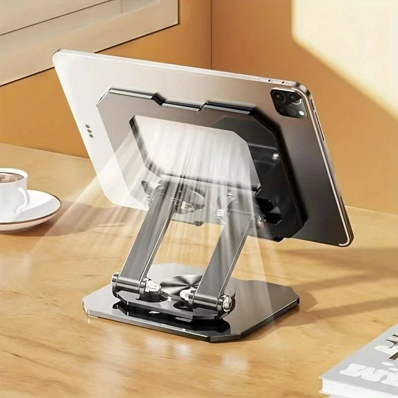 Support de tablette rotatif à 60°, réglable et pliable, compatible avec 4 tablettes