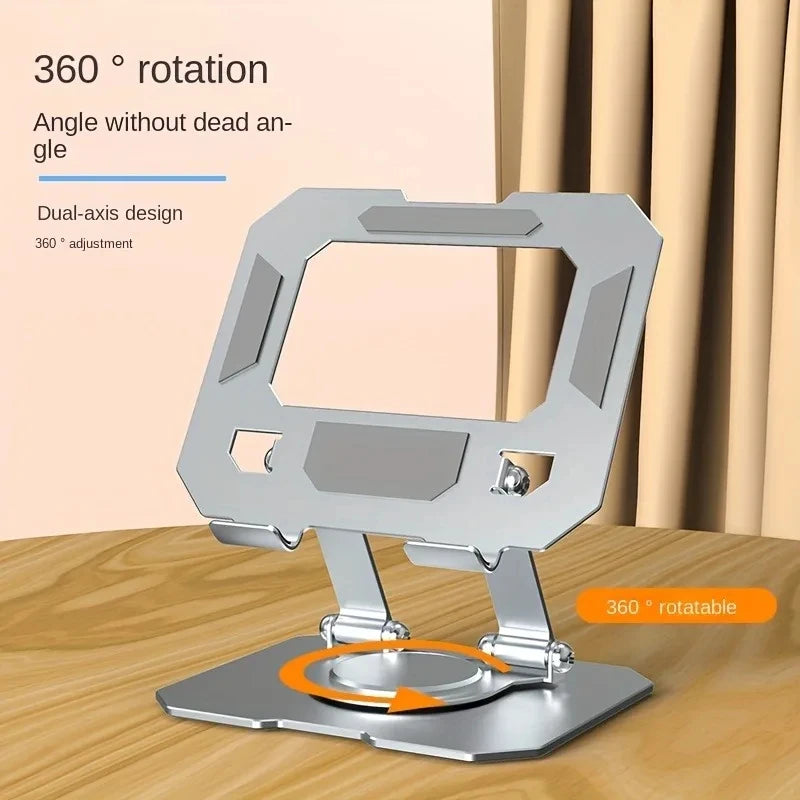 Support de tablette rotatif à 60°, réglable et pliable, compatible avec 4 tablettes