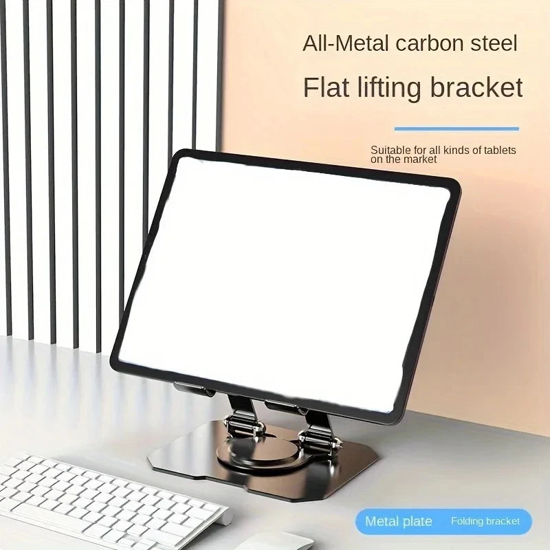 Support de tablette rotatif à 60°, réglable et pliable, compatible avec 4 tablettes