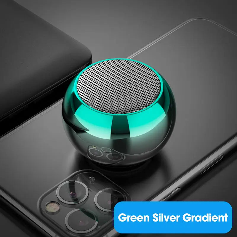 Wireless Bluetooth speaker, portable, small, steel, metal, stereo, surround subwoofer, outdoor, mini speaker