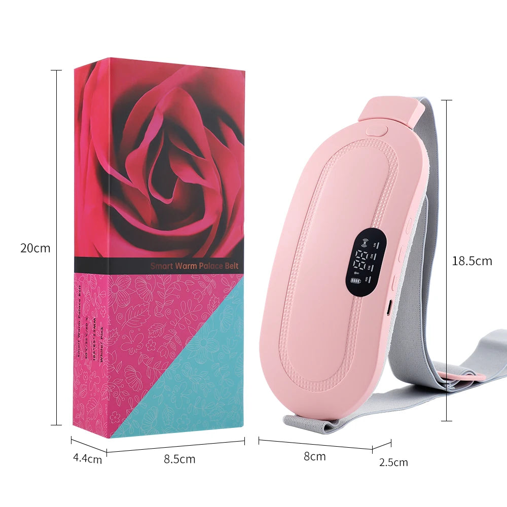 Ceinture chauffante USB pour soulagement des douleurs menstruelles, abdomen, ventre, dos, taille, chauffage infrarouge, compresse chaude, massage par vibrations