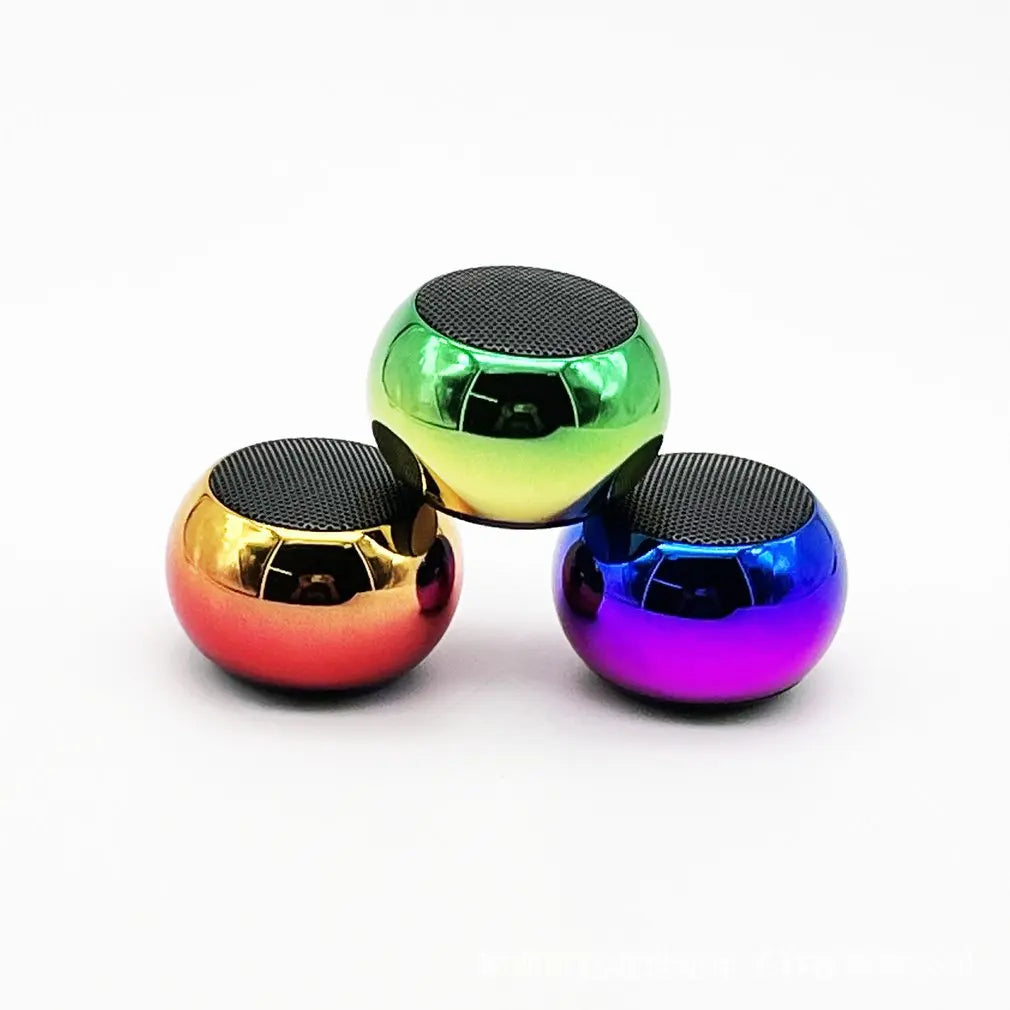 Wireless Bluetooth speaker, portable, small, steel, metal, stereo, surround subwoofer, outdoor, mini speaker