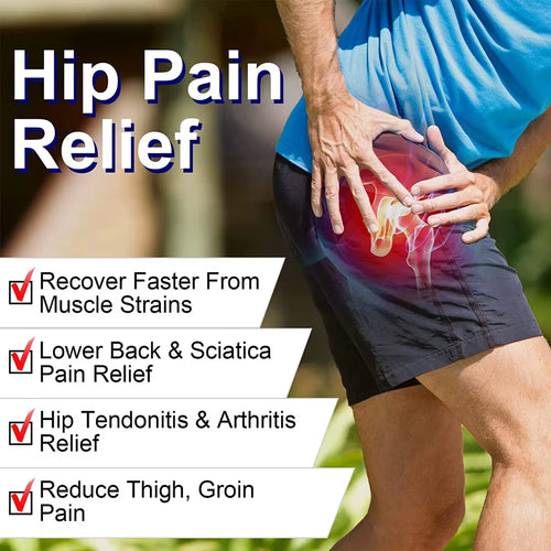 1PCS Adjustable Hip Brace for Sciatica Pain - Groin,Thigh & Hamstring Support - Compression Wrap for Men Women- Muscle Recovery