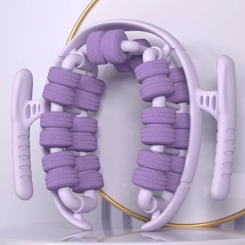 Newest 28 Wheel Annular Leg Clamp Massager Relax Massager Anti-Cellulite Massager Body Slimming Roller Massage for Body
